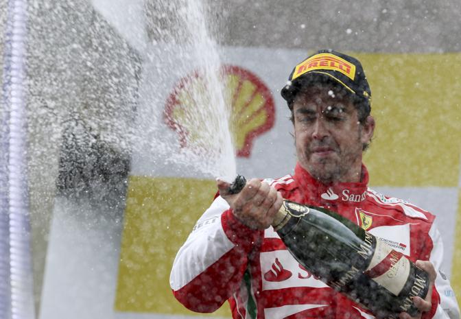 Alonso contento fino a un certo punto: c' sempre una Red Bull davanti... Ap